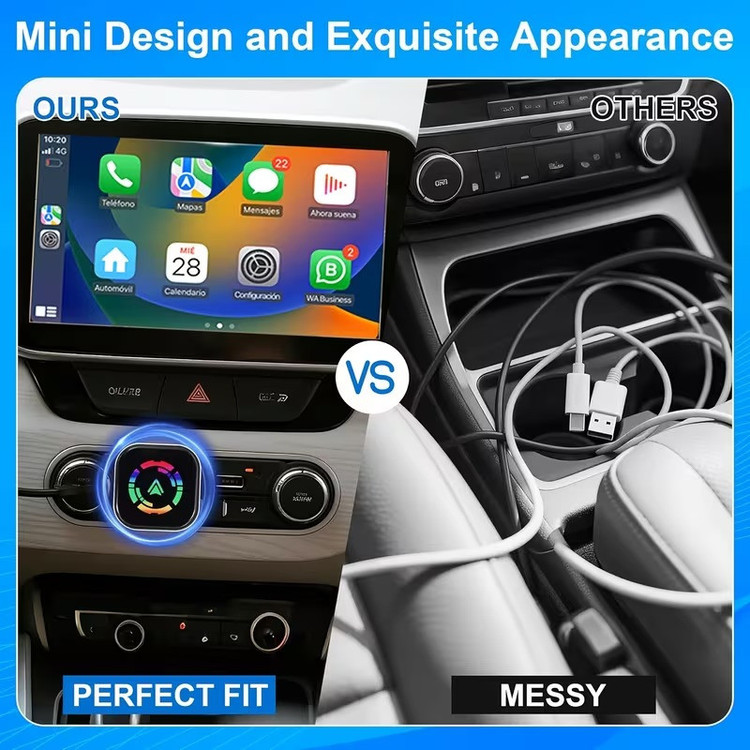کارپلی و اندروید اتو مدل Android Auto/CarPlay Q1A به همراه مبدل USB به USB-C
